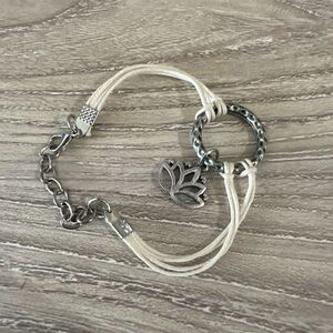 Namaste leather bracelet